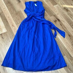 NWT BANANA REPUBLIC VOILE WRAP-WAIST MAXI DRESS 12 cotton